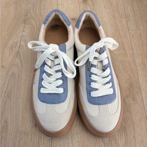 LOFT Cream and Blue Women's Sneakers